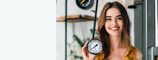 JIVTO pressure gauge display