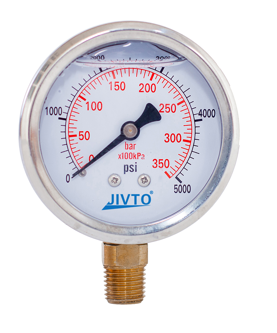 2.5” Pressure Gauge - 1/4 NPT Lower Mount | JIVTO®