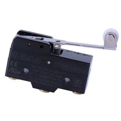 2pcs RZ 15GW2 B3 Momentary Limit Microswitch  Push Buttton Hinge Roller Lever