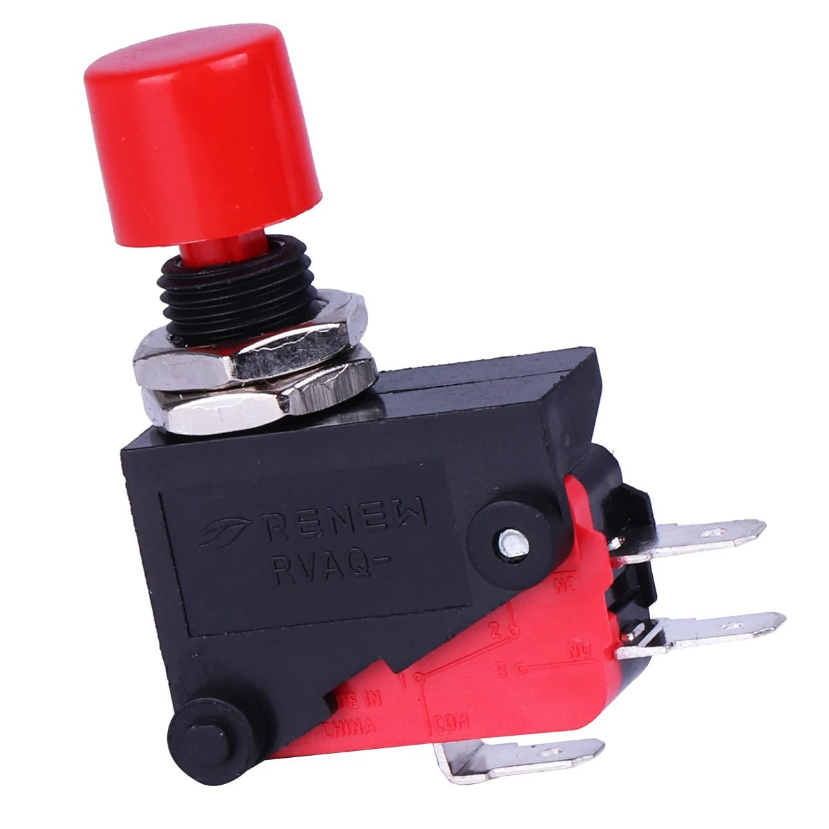2 pcs RVAQ Micro Switch Push Button Limit Switch Screw Fixed Terminal RV Type - JIVTO