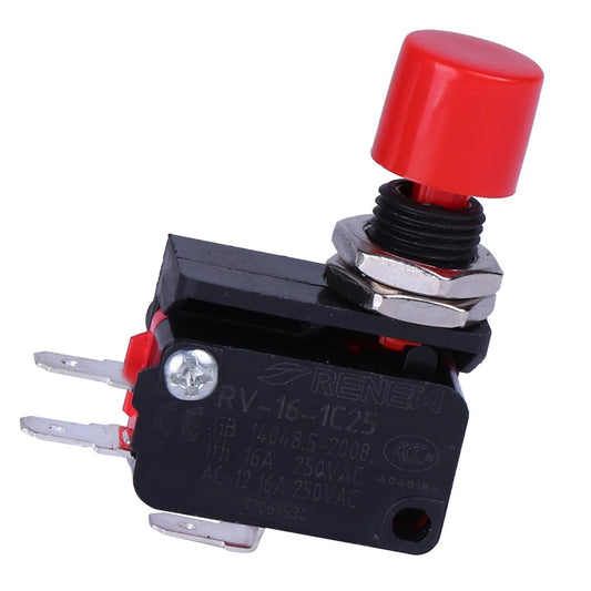 2 pcs RVAQ Micro Switch Push Button Limit Switch Screw Fixed Terminal RV Type - JIVTO