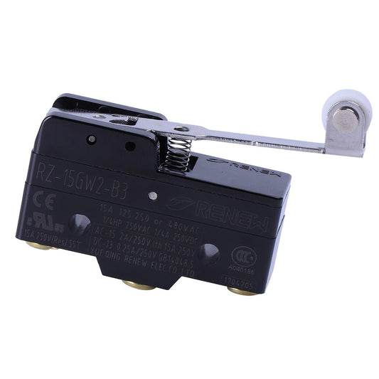 2pcs RZ 15GW2 B3 Momentary Limit Microswitch Push Buttton Hinge Roller Lever - JIVTO