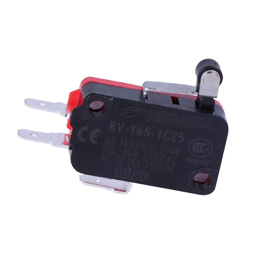 5pcs RV 165 1C25 Micro Switch Push Button Limit Switch Short Hinge Roller Lever - JIVTO