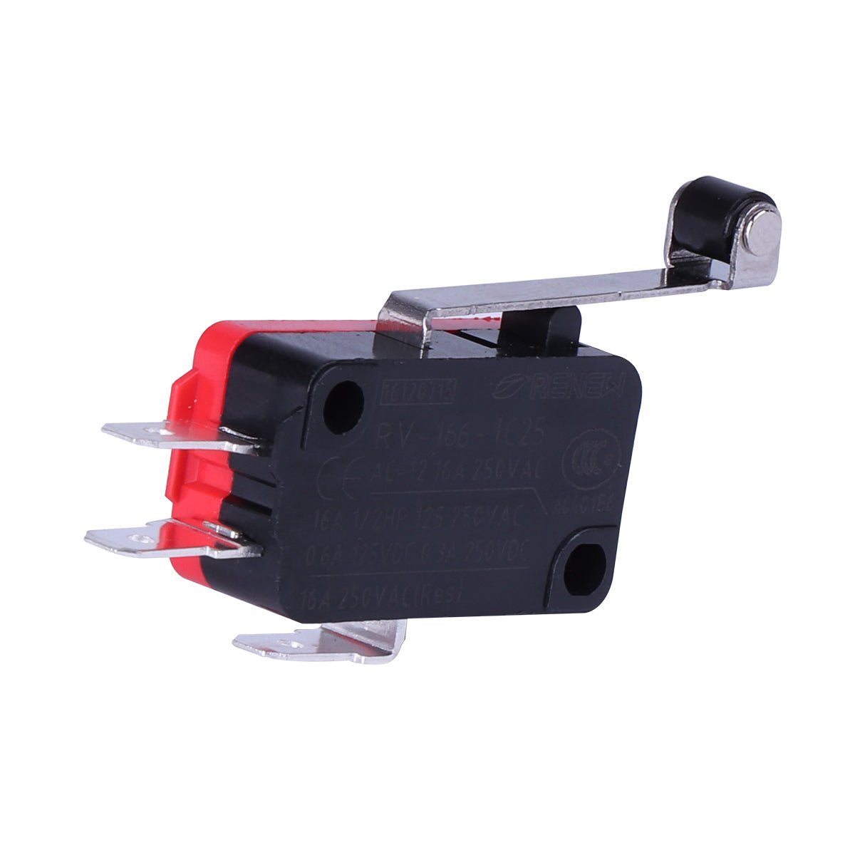 5pcs RV 166 1C25 Micro Switch Push Button Limit Switch Hinge Roller Lever Type - JIVTO