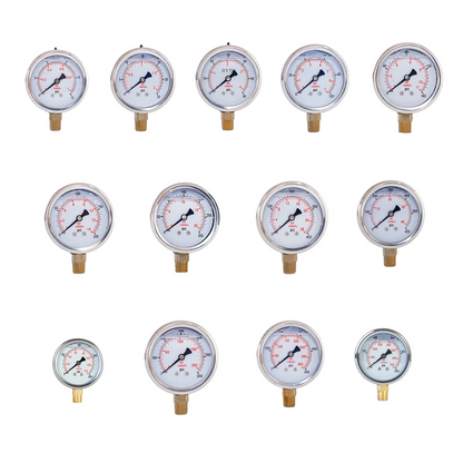 2.5” Pressure Gauge - 1/4 NPT Lower Mount | JIVTO®