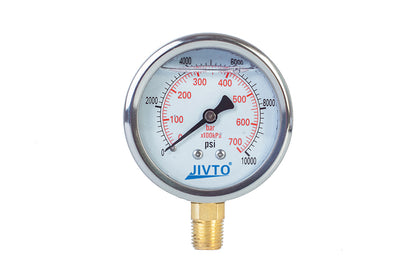 2.5” Pressure Gauge - 1/4 NPT Lower Mount | JIVTO®