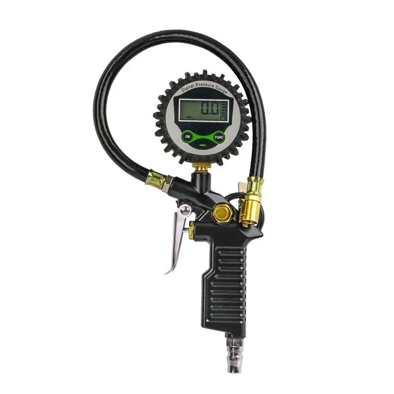 Digital LCD Display Inflation Monitoring Manometer Car EU Tire Air Pressure Inflator Gauge LED Backlight Vehicle - JIVTO