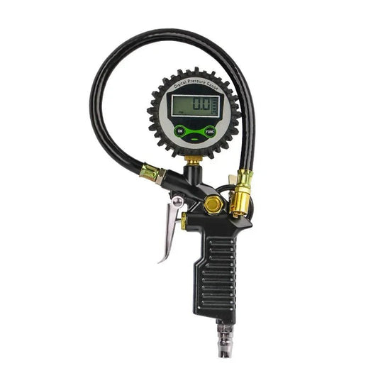 Digital LCD Display Inflation Monitoring Manometer Car EU Tire Air Pressure Inflator Gauge LED Backlight Vehicle - JIVTO