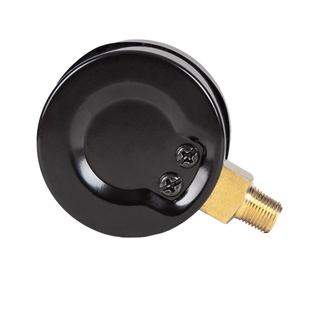 Dry Pressure Gauge, Steel Case, 2" Dia, 30 Psi & Bar, 1/8" NPT Lower Mount, Glass window - JIVTO