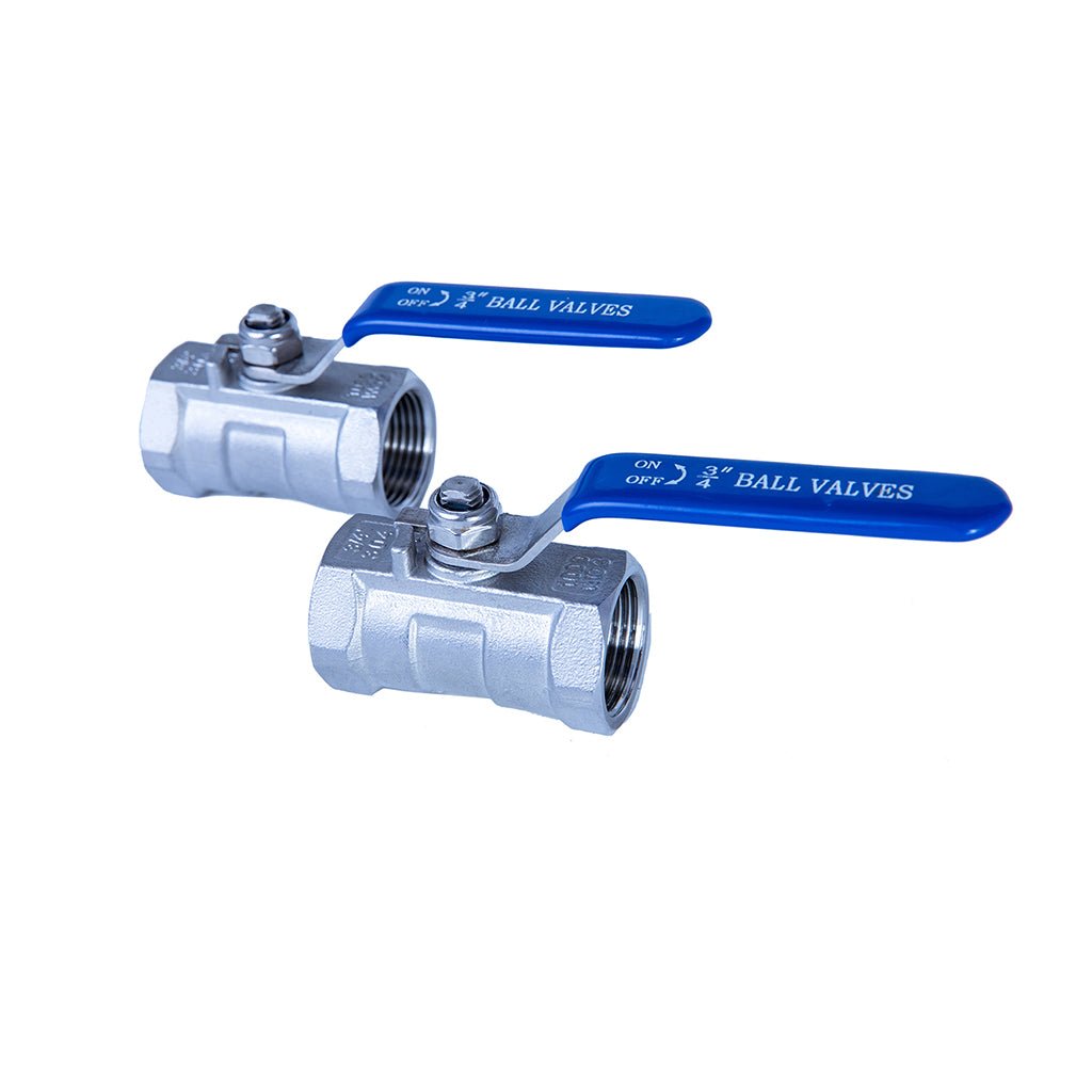 JIVTO 1 PC Stainless steel ball valve, NPT female to female, standard port valve - JIVTO