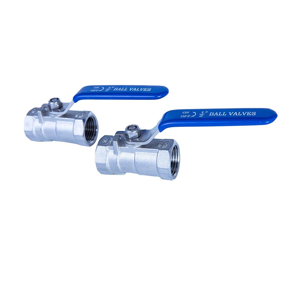 JIVTO 1 PC Stainless steel ball valve, NPT female to female, standard port valve - JIVTO