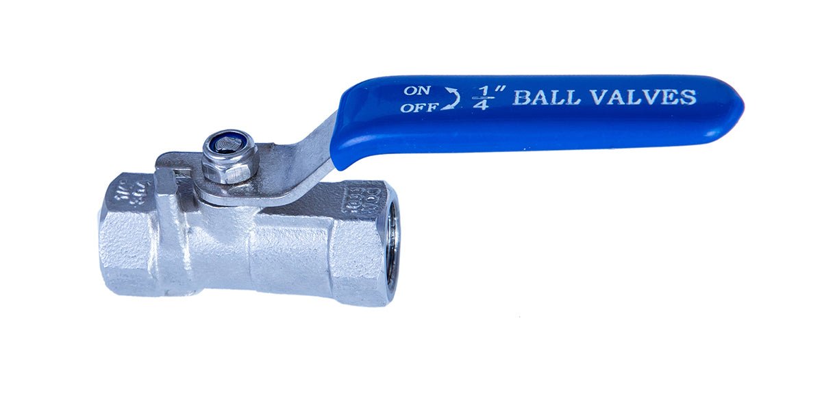 JIVTO 1 PC Stainless steel ball valve, NPT female to female, standard port valve - JIVTO