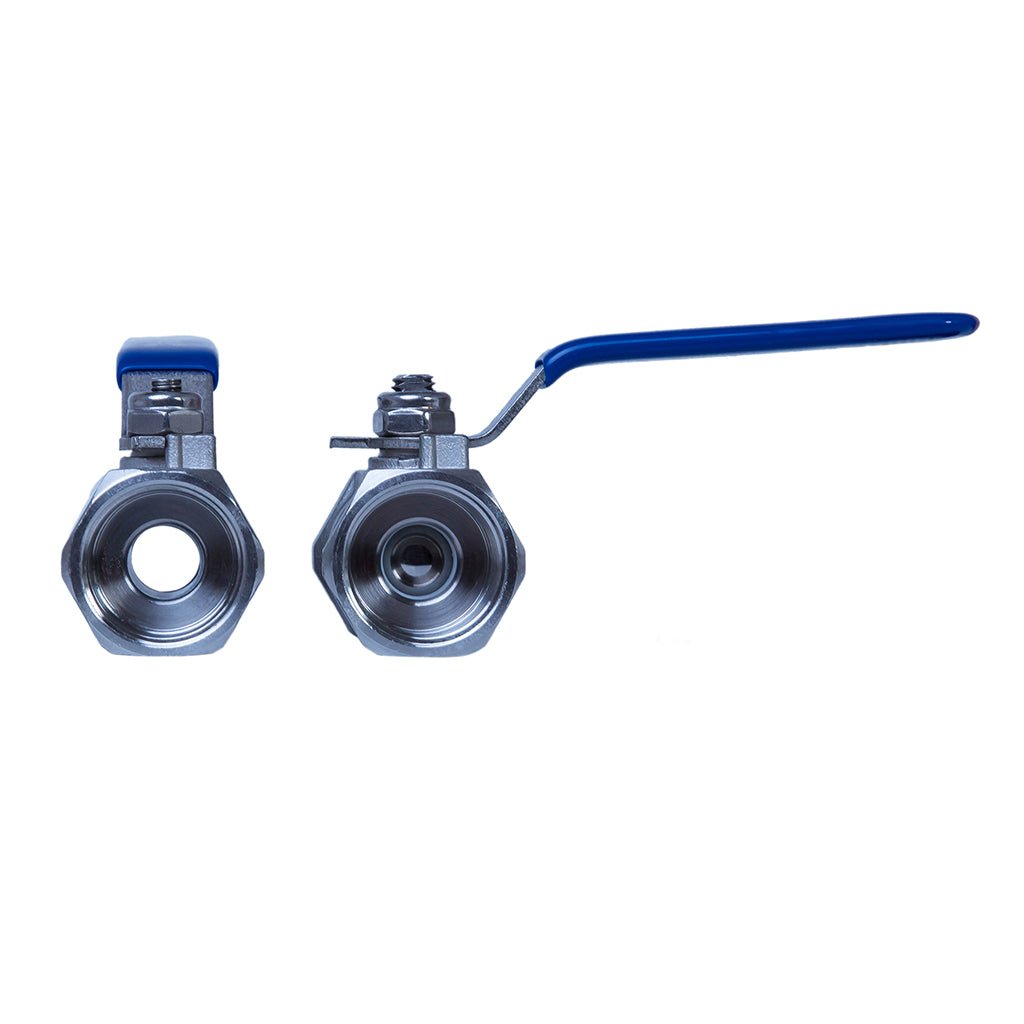JIVTO 1 PC Stainless steel ball valve, NPT female to female, standard port valve - JIVTO