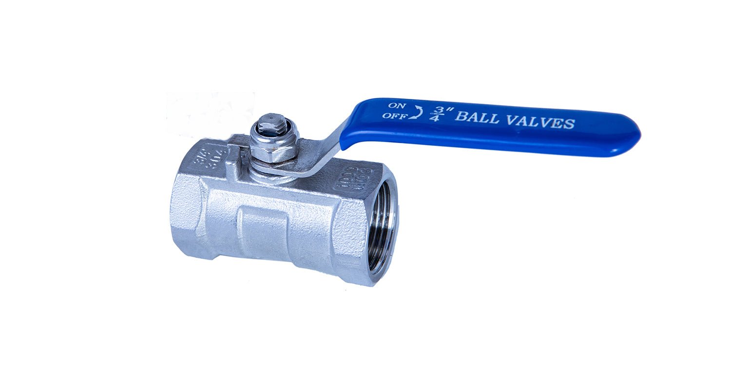 JIVTO 1 PC Stainless steel ball valve, NPT female to female, standard port valve - JIVTO