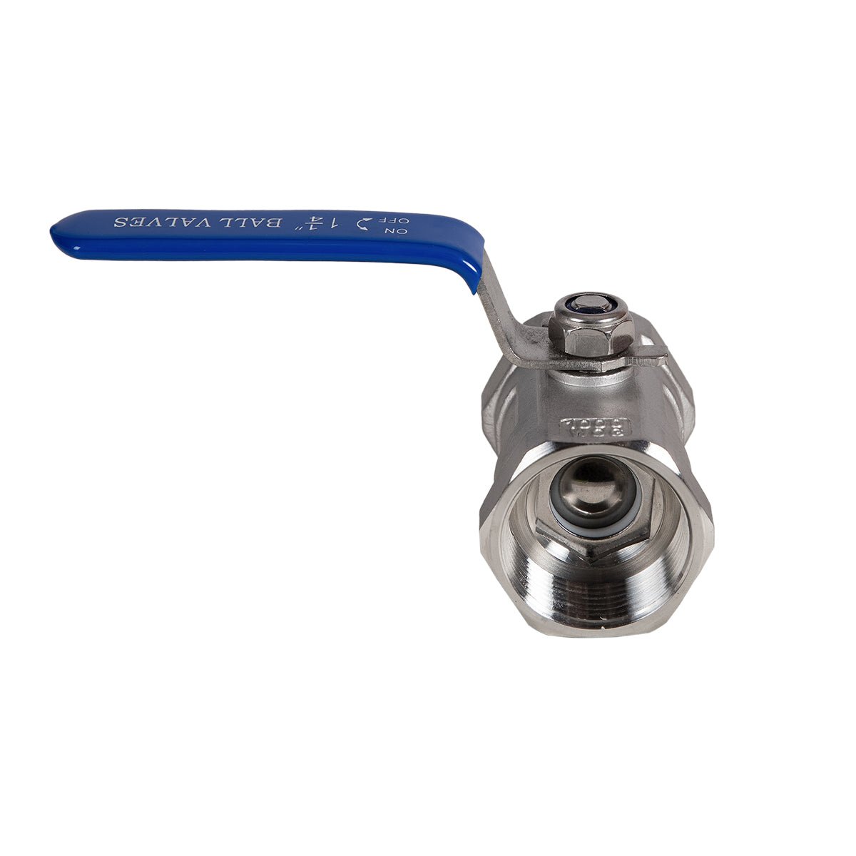 JIVTO 1 PC Stainless steel ball valve, NPT female to female, standard port valve - JIVTO