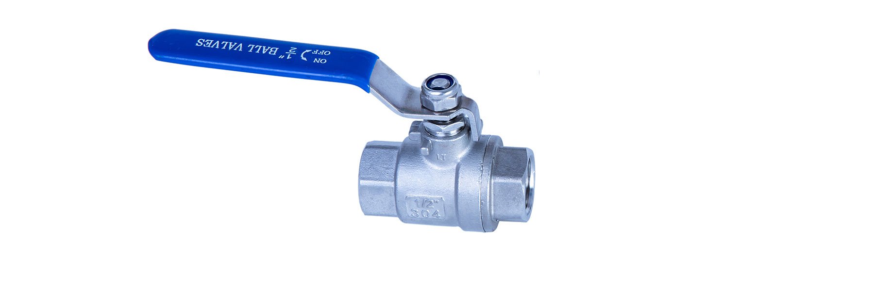 JIVTO 2 PC Stainless steel ball valve, NPT female to female, standard port valve - JIVTO