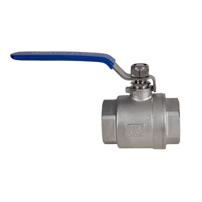 JIVTO 2 PC Stainless steel ball valve, NPT female to female, standard port valve - JIVTO