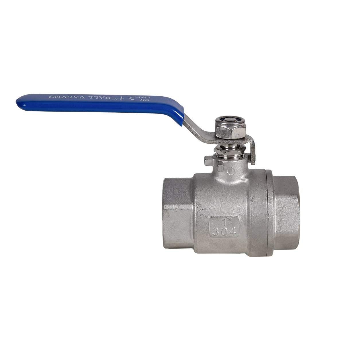 JIVTO 2 PC Stainless steel ball valve, NPT female to female, standard port valve - JIVTO