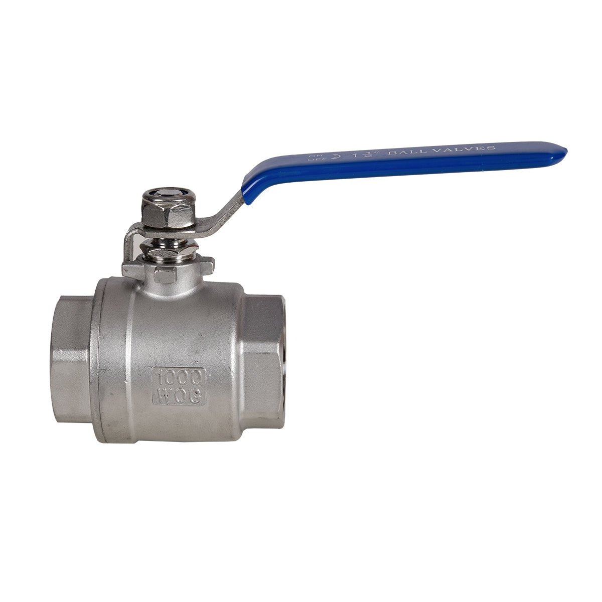 JIVTO 2 PC Stainless steel ball valve, NPT female to female, standard port valve - JIVTO