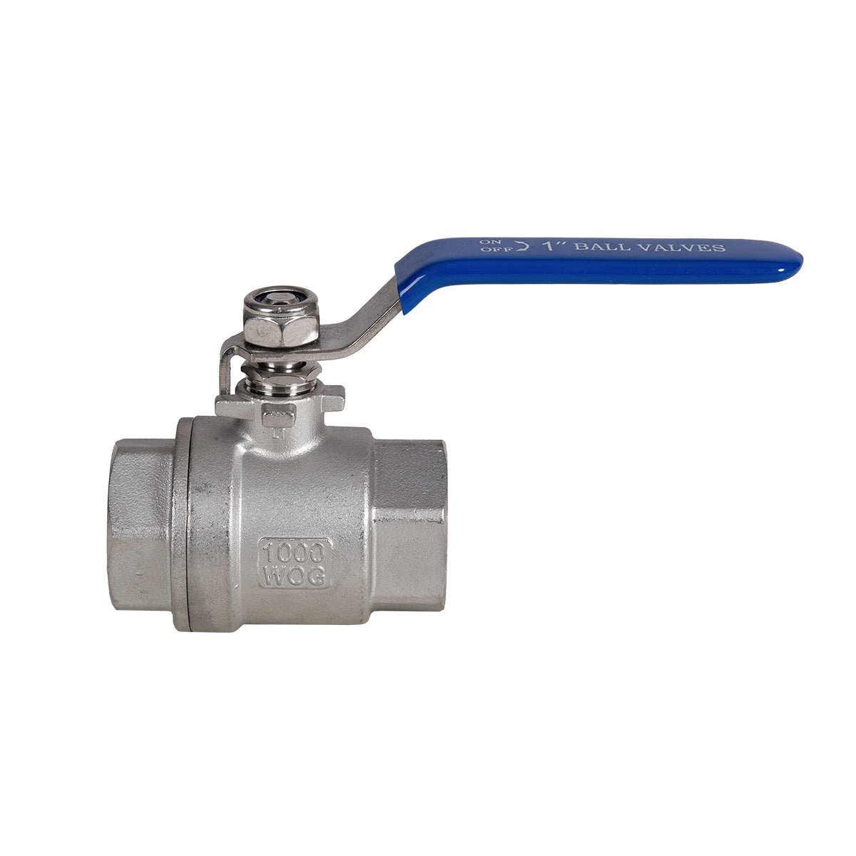 JIVTO 2 PC Stainless steel ball valve, NPT female to female, standard port valve - JIVTO