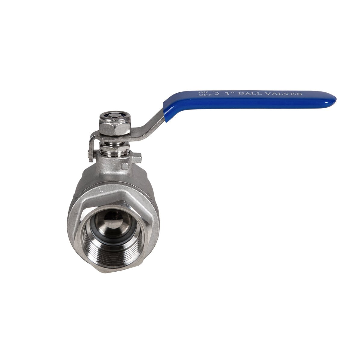 JIVTO 2 PC Stainless steel ball valve, NPT female to female, standard port valve - JIVTO