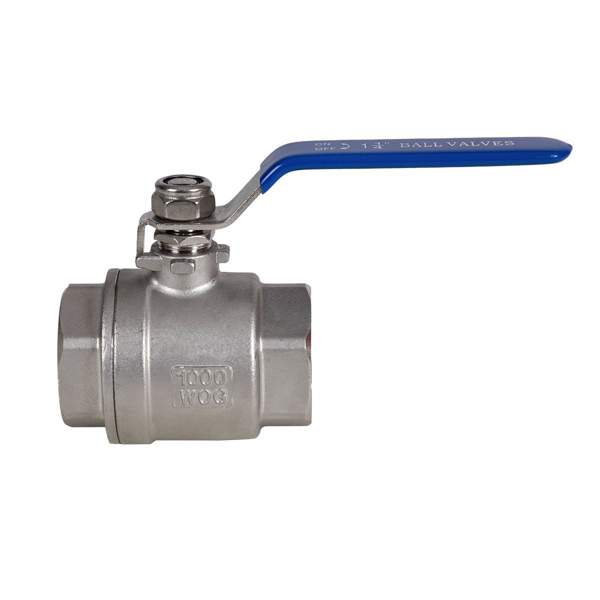 JIVTO 2 PC Stainless steel ball valve, NPT female to female, standard port valve - JIVTO
