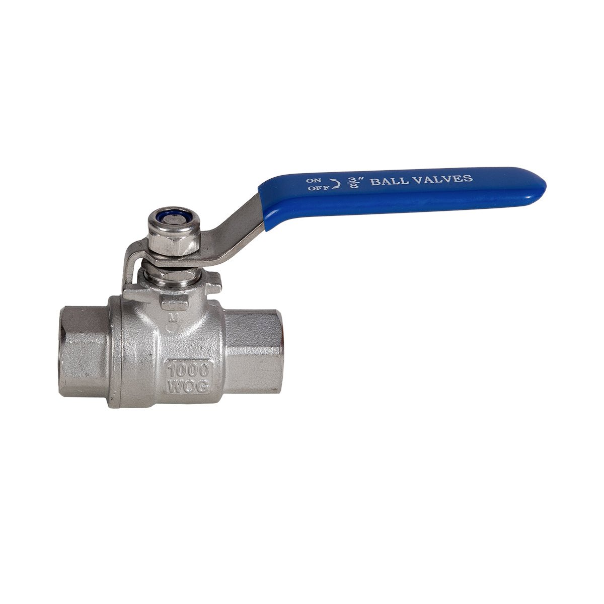 JIVTO 2 PC Stainless steel ball valve, NPT female to female, standard port valve - JIVTO