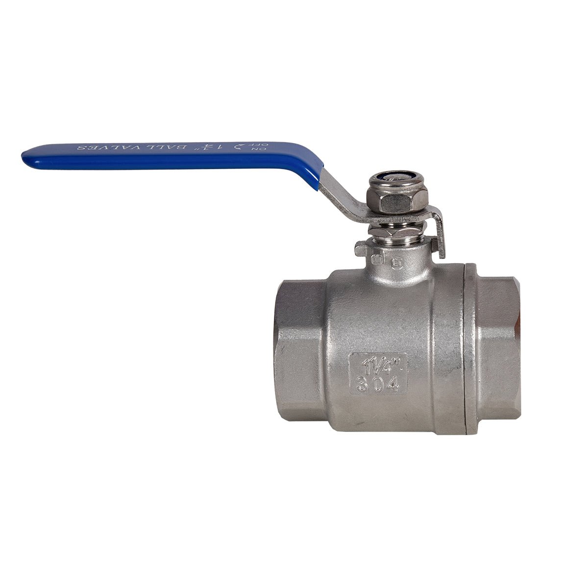 JIVTO 2 PC Stainless steel ball valve, NPT female to female, standard port valve - JIVTO