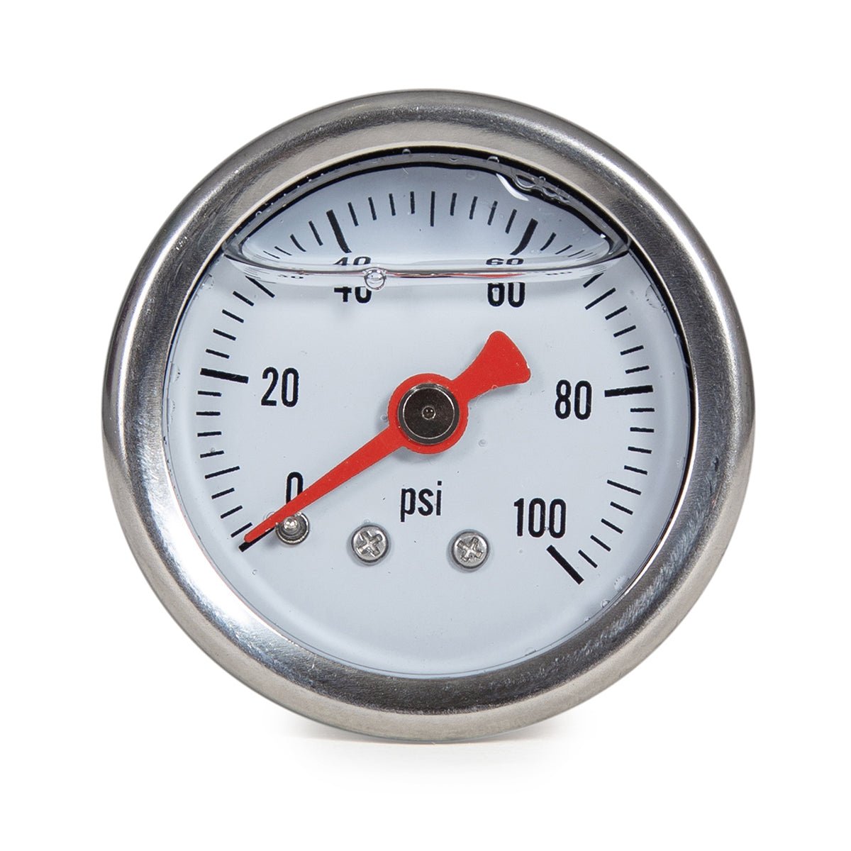 JIVTO Fuel Pressure Gauge, 1-1/2" Dia, 0-100 Psi/Bar/Kpa, 1/8" NPT connector - JIVTO