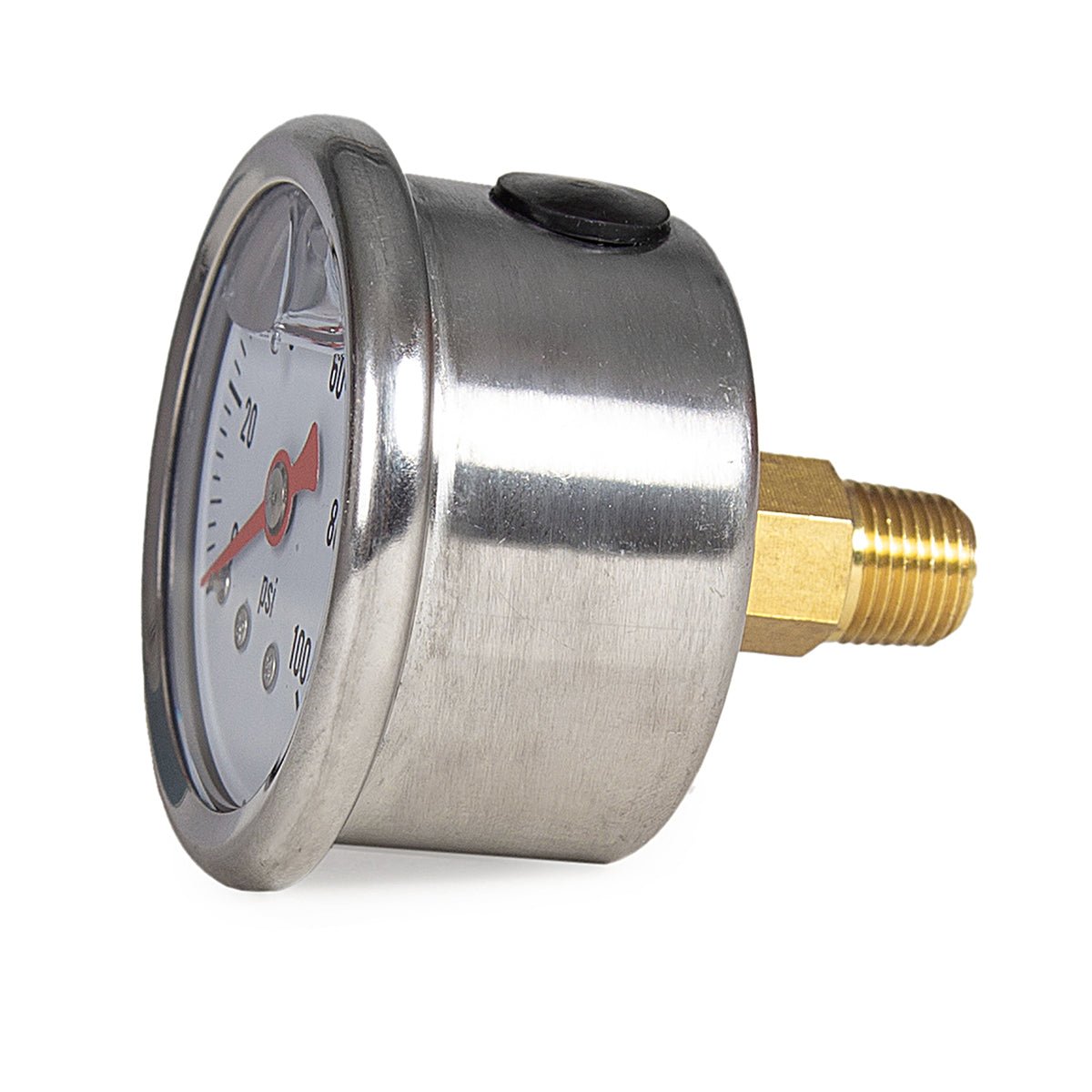 JIVTO Fuel Pressure Gauge, 1-1/2" Dia, 0-100 Psi/Bar/Kpa, 1/8" NPT connector - JIVTO