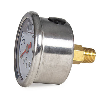 JIVTO Fuel Pressure Gauge, 1-1/2" Dia, 0-100 Psi/Bar/Kpa, 1/8" NPT connector - JIVTO