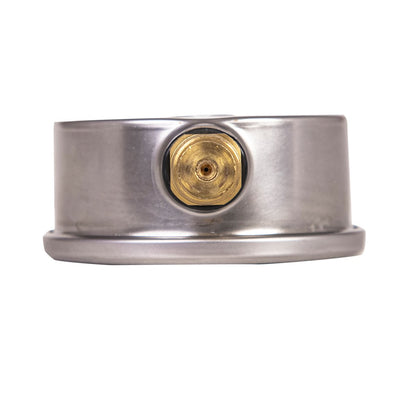 JIVTO Pressure Gauge, Liquid Filled,2-1/2 inch Dia, double scale,1/4 NPT Lower Mount - JIVTO