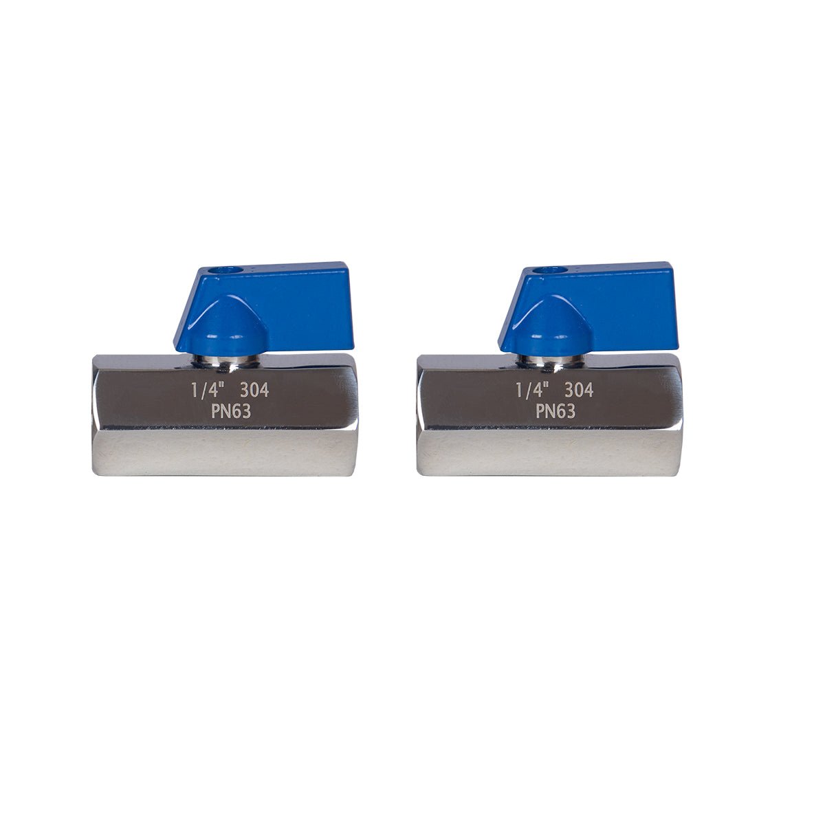 Stainless Steel Mini Ball Valve 1/8" 1/4" 1/2" NPT Female To Female Connection ( Pack of 2) - JIVTO