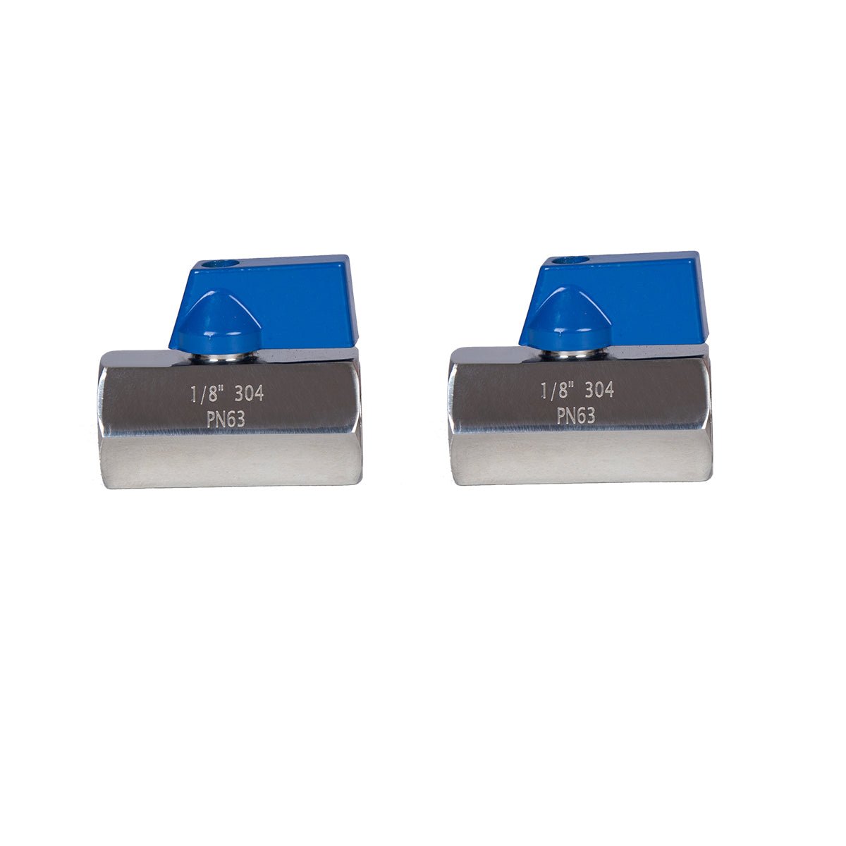 Stainless Steel Mini Ball Valve 1/8" 1/4" 1/2" NPT Female To Female Connection ( Pack of 2) - JIVTO