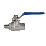 2 PC ball valve with 1/4 NPT male to female 
