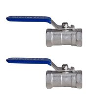 2 pcs of 2 PC ball valve with 3/8 female to female