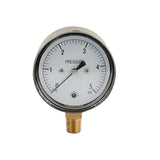 2-1/2" low capsule pressure gauge with 5 psi and 1 /4 NPT lower mount