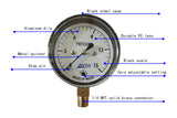 2-1/2" low pressure gauge with 15 IWC